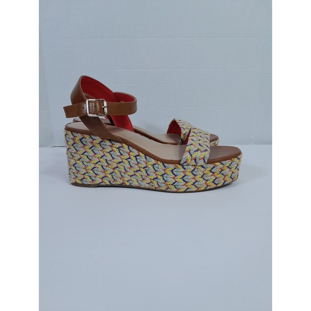 Cammie Wedge Sandal Shoes Espadrille Mix No. 6 Women  Sz 9 M  Multicolor